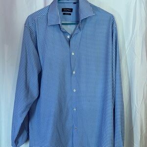 Nautica Men's Blue Gingham Shirt